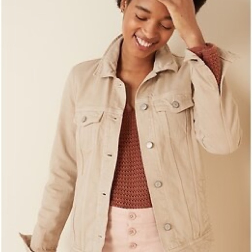 NWT Tan Old Navy Denim Jacket